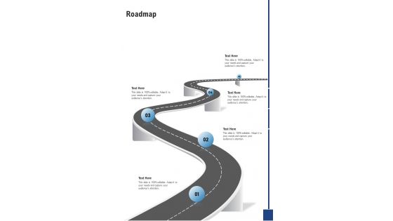 Roadmap Pricing Proposal One Pager Sample Example Document