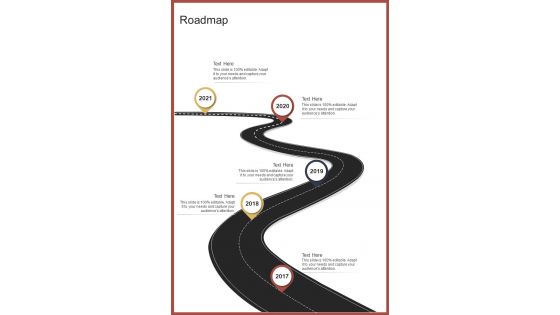Roadmap Printing Proposal Template One Pager Sample Example Document