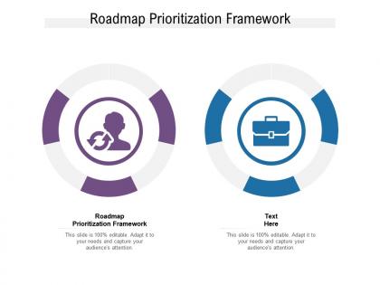 Roadmap prioritization framework ppt powerpoint presentation model mockup cpb