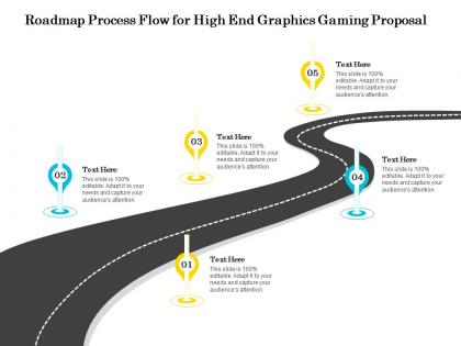 Roadmap process flow for high end graphics gaming proposal ppt infographics