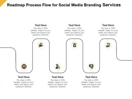 Roadmap process flow for social media branding services ppt powerpoint guide