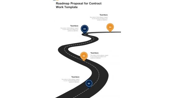 Roadmap Proposal For Contract Work Template One Pager Sample Example Document