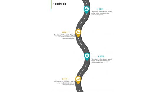 Roadmap Request For Proposal Event Planning One Pager Sample Example Document