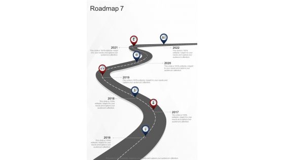 Roadmap Strategic Planning Proposal One Pager Sample Example Document