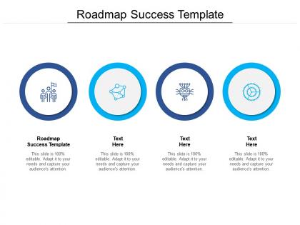 Roadmap success template ppt powerpoint presentation portfolio background designs cpb