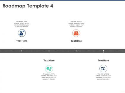 Roadmap template 4 attention m215 ppt powerpoint presentation portfolio images