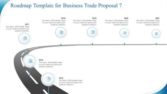 Roadmap template for business trade proposal 7 ppt slides file formats