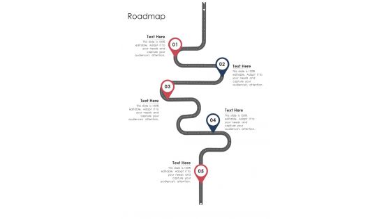 Roadmap UX Proposal Template One Pager Sample Example Document