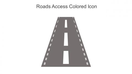 Roads Access Colored Icon In Powerpoint Pptx Png And Editable Eps Format
