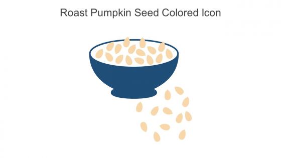 Roast Pumpkin Seed Colored Icon In Powerpoint Pptx Png And Editable Eps Format