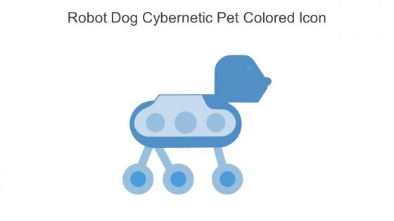 Robot Dog Cybernetic Pet Colored Icon In Powerpoint Pptx Png And Editable Eps Format