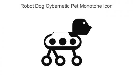 Robot Dog Cybernetic Pet Monotone Icon In Powerpoint Pptx Png And Editable Eps Format