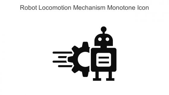 Robot Locomotion Mechanism Monotone Icon In Powerpoint Pptx Png And Editable Eps Format