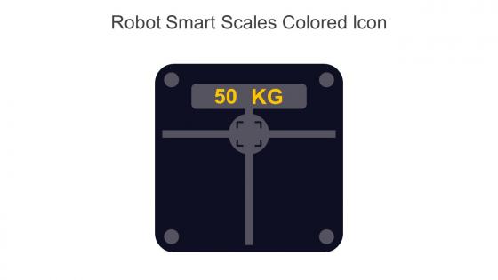 Robot Smart Scales Colored Icon In Powerpoint Pptx Png And Editable Eps Format