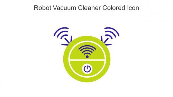 Robot Vacuum Cleaner Colored Icon In Powerpoint Pptx Png And Editable Eps Format