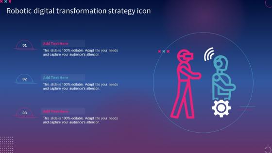 Robotic Digital Transformation Strategy Icon