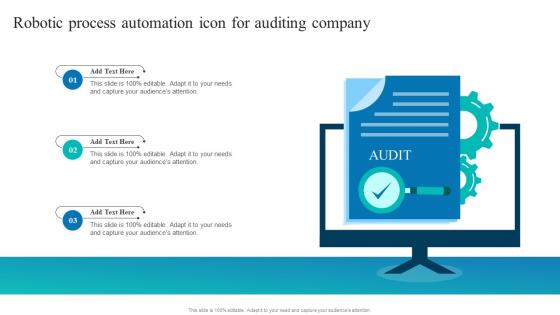 Robotic Process Automation Icon For Auditing Company