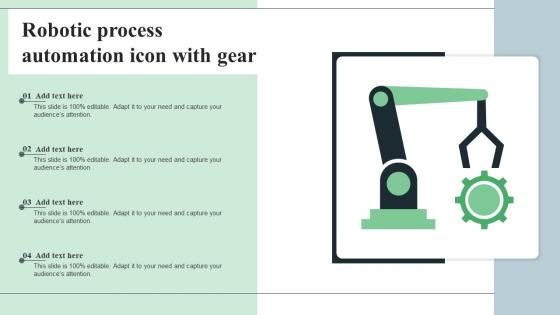 Robotic Process Automation Icon With Gear