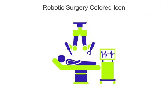 Robotic Surgery Colored Icon In Powerpoint Pptx Png And Editable Eps Format