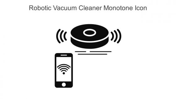 Robotic Vacuum Cleaner Monotone Icon In Powerpoint Pptx Png And Editable Eps Format