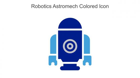 Robotics Astromech Colored Icon In Powerpoint Pptx Png And Editable Eps Format
