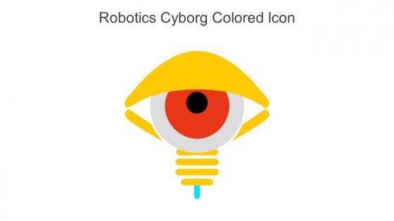 Robotics Cyborg Colored Icon In Powerpoint Pptx Png And Editable Eps Format