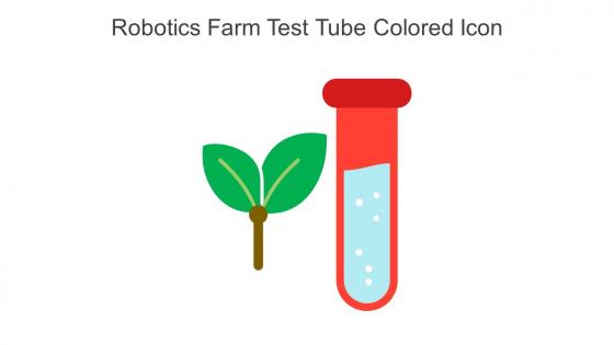 Robotics Farm Test Tube Colored Icon In Powerpoint Pptx Png And Editable Eps Format