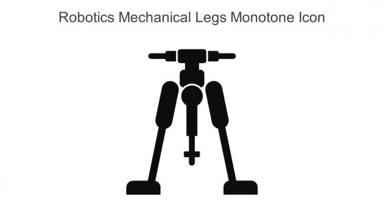 Robotics Mechanical Legs Monotone Icon In Powerpoint Pptx Png And Editable Eps Format