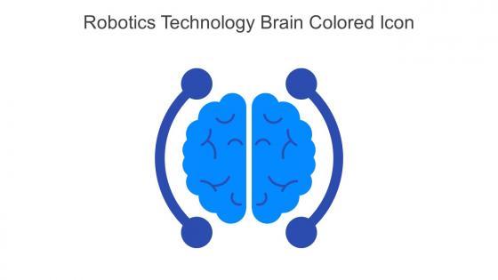 Robotics Technology Brain Colored Icon In Powerpoint Pptx Png And Editable Eps Format