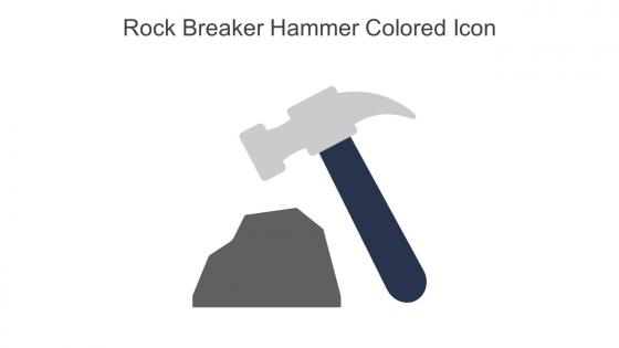 Rock Breaker Hammer Colored Icon In Powerpoint Pptx Png And Editable Eps Format