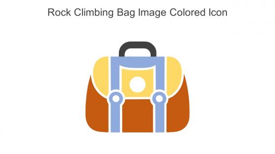 Rock Climbing Bag Image Colored Icon In Powerpoint Pptx Png And Editable Eps Format