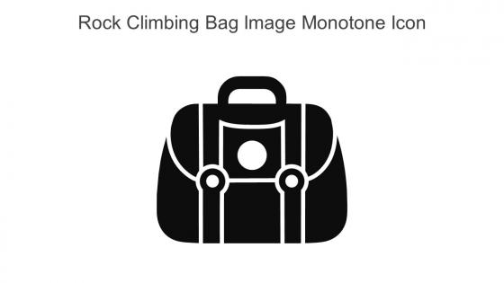 Rock Climbing Bag Image Monotone Icon In Powerpoint Pptx Png And Editable Eps Format