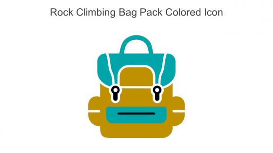 Rock Climbing Bag Pack Colored Icon In Powerpoint Pptx Png And Editable Eps Format