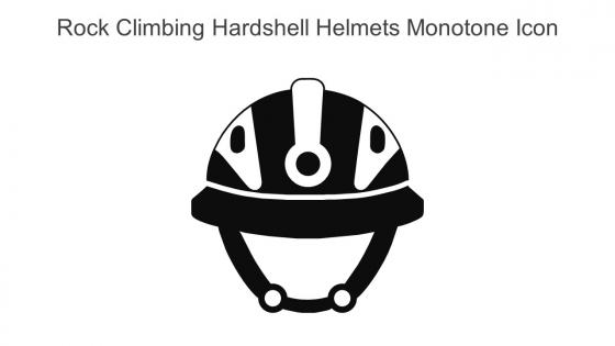 Rock Climbing Hardshell Helmets Monotone Icon In Powerpoint Pptx Png And Editable Eps Format