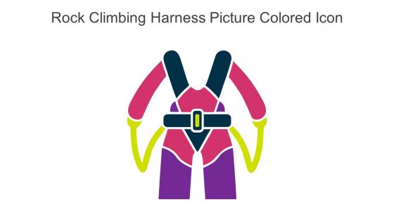 Rock Climbing Harness Picture Colored Icon In Powerpoint Pptx Png And Editable Eps Format