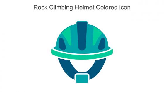 Rock Climbing Helmet Colored Icon In Powerpoint Pptx Png And Editable Eps Format