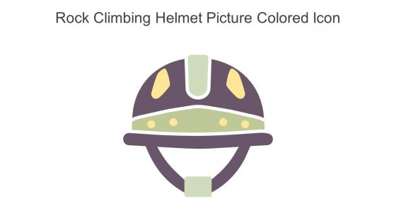 Rock Climbing Helmet Picture Colored Icon In Powerpoint Pptx Png And Editable Eps Format