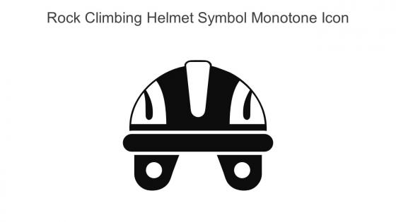 Rock Climbing Helmet Symbol Monotone Icon In Powerpoint Pptx Png And Editable Eps Format