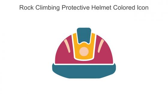Rock Climbing Protective Helmet Colored Icon In Powerpoint Pptx Png And Editable Eps Format