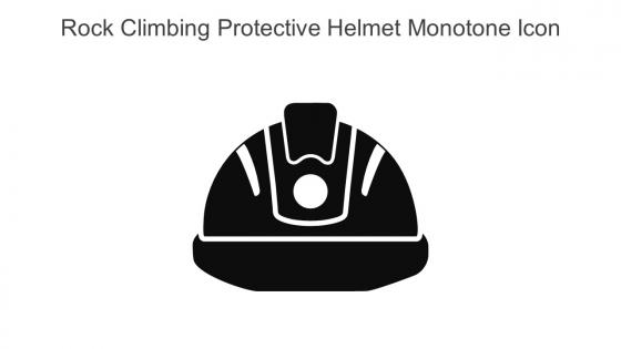 Rock Climbing Protective Helmet Monotone Icon In Powerpoint Pptx Png And Editable Eps Format