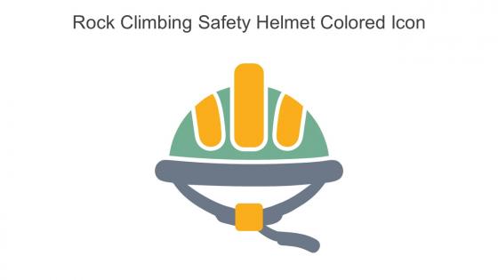 Rock Climbing Safety Helmet Colored Icon In Powerpoint Pptx Png And Editable Eps Format
