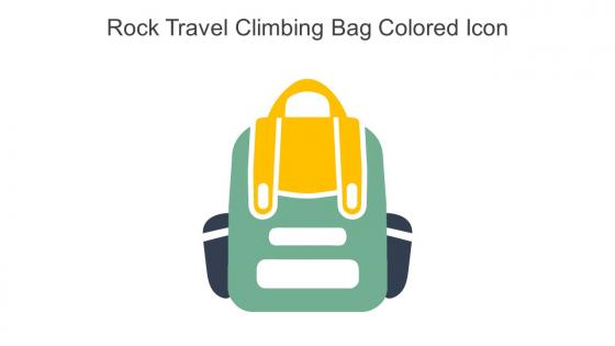 Rock Travel Climbing Bag Colored Icon In Powerpoint Pptx Png And Editable Eps Format