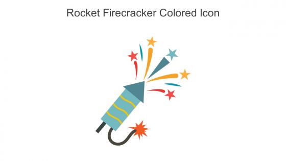 Rocket Firecracker Colored Icon In Powerpoint Pptx Png And Editable Eps Format