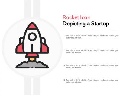 Rocket icon depicting a startup