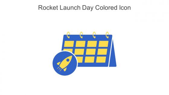 Rocket Launch Day Colored Icon In Powerpoint Pptx Png And Editable Eps Format