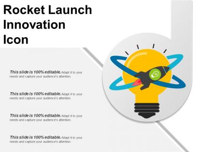 Rocket launch innovation icon