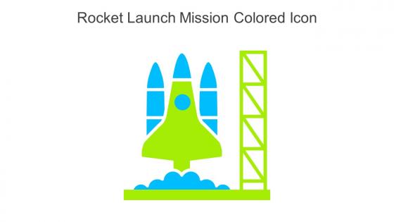 Rocket Launch Mission Colored Icon In Powerpoint Pptx Png And Editable Eps Format