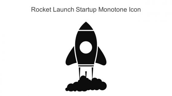 Rocket Launch Startup Monotone Icon In Powerpoint Pptx Png And Editable Eps Format