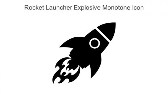 Rocket Launcher Explosive Monotone Icon In Powerpoint Pptx Png And Editable Eps Format