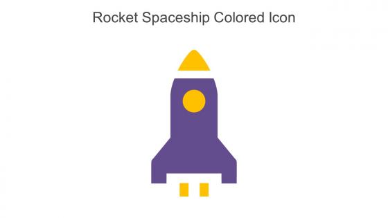 Rocket Spaceship Colored Icon In Powerpoint Pptx Png And Editable Eps Format